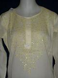 Kurti Lemon Cotton Voile Tunic Top Shirt Blouse #2197